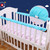 Cotton Crib Bumper Cover 2-Piece