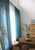 Sheer Linen Curtain in Blue