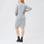 Maternity Nursing Dress  Women’s Pregnancy Round-neck Turn-Down Button-Up Collar Solid Gray / Grey Color Long Sleeve Breast-Feeding Pregnant Nursing Breastfeeding Dresses for trendy Woman Maternity Nursing Dress  Women’s Pregnancy Round-neck Turn-Down Button-Up Collar Solid Gray / Grey Color Long Sleeve Breast-Feeding Pregnant Nursing Breastfeeding Dresses for trendy Woman