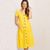 Maternity Dress in Cotton  Women’s Summer Fashion Leisure Button-Down Double Pocket Plus Size Clothing Pregnancy Dresses for Pregnant Woman in Yellow