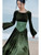Velvet Jacquard Maxi Dress   Women’s Vintage Boho Punk Punkrock Goth Gothic Green Long Sleeve Square Collar Elegant Luxury Bohemian Flare Sleeve A Line Long Evening Party Bohemia Dresses for Style Woman Velvet Jacquard Maxi Dress   Women’s Vintage Boho Punk Punkrock Goth Gothic Green Long Sleeve Square Collar Elegant Luxury Bohemian Flare Sleeve A Line Long Evening Party Bohemia Dresses for Style Woman