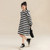 Teen Striped Hoodie Dress   Girls Long Sleeve Hooded Stripe Casual Dresses for trend Teens Kids Loose Fashion Teenagers Children Costume 10 12 Years in Black a white Stripe Teen Striped Hoodie Dress   Girls Long Sleeve Hooded Stripe Casual Dresses for trend Teens Kids Loose Fashion Teenagers Children Costume 10 12 Years in Black a white Stripe