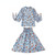 Teen Top + Skirt Set  Girls Floral Summer Big Girl Round O-Neck Crewneck with Cotton Lining Bow Soft Fashion Elastic Waist Light Blue Flowers Clothes Sets for Teens Teen Top + Skirt Set  Girls Floral Summer Big Girl Round O-Neck Crewneck with Cotton Lining Bow Soft Fashion Elastic Waist Light Blue Flowers Clothes Sets for Teens