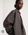 Loose Fit Shirt  Women’s Spring Summer Minimalist Dark Brown Dry Commuting Casual Wool Single-breasted Long-sleeved Petite Size Shirts for Trending Woman Loose Fit Shirt  Women’s Spring Summer Minimalist Dark Brown Dry Commuting Casual Wool Single-breasted Long-sleeved Petite Size Shirts for Trending Woman