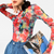 Crewneck Mesh Top Women’s Red Long Sleeve T Shirt Blouse Oil Painting Y2k Fashion Floral Tops Crew Neck Tee Femme Round O-Neck Blouses Fashion for trendy Woman
