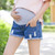 Maternity Blue Denim Shorts  Women's Full Panel Plus Size Pregnant Summer Fashion Elastic Waist Belly Ripped Pregnancy Pants for Woman Maternity Blue Denim Shorts  Women's Full Panel Plus Size Pregnant Summer Fashion Elastic Waist Belly Ripped Pregnancy Pants for Woman