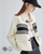 Buckle-Belt Stripe Cardigan  Women's Clothes Beige Coat Outerwear Color Contrast Fashion American Leisure Vintage Lazy Wind Winter Jacket Cardigans for trending Woman Buckle-Belt Stripe Cardigan  Women's Clothes Beige Coat Outerwear Color Contrast Fashion American Leisure Vintage Lazy Wind Winter Jacket Cardigans for trending Woman
