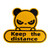 Angry Panda Reflective Sticker    Creative Keep The Distance Car Window Decal Body Decals Decoration Stickers trendy in Yellow Angry Panda Reflective Sticker    Creative Keep The Distance Car Window Decal Body Decals Decoration Stickers trendy in Yellow