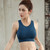 Wirefree Sports Bra  Women’s Activewear Fitness Lingerie Hollow Out Breathable Yaga Yoga Vest Running Sport Underwear Female Plus Size Bras for Ladies woman in Deep Blue Wirefree Sports Bra  Women’s Activewear Fitness Lingerie Hollow Out Breathable Yaga Yoga Vest Running Sport Underwear Female Plus Size Bras for Ladies woman in Deep Blue