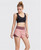 Sports Double Shorts  Women’s Side Pocket Gym Running Short pants Breathable Activewear Quick Dry Yoga Workout Fitness Plus Size Sportswear for trendy Woman in Pink
