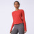 Long Sleeve Crewneck Sports Top  Women’s Thick Yoga T-shirts Fitness Sportswear t-shirt Apparel Elastic Sport Gym Clothes Full Length Shirt Training Wear Activewear for Plus Size Woman in Dark Coffee Red Long Sleeve Crewneck Sports Top  Women’s Thick Yoga T-shirts Fitness Sportswear t-shirt Apparel Elastic Sport Gym Clothes Full Length Shirt Training Wear Activewear for Plus Size Woman in Dark Coffee Red