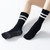 Long Terry Anti-Slip Socks   Women’s Cotton Breathable Sweat-absorbing Pilates Yoga Dance Fitness Training Sports Footwear for Woman in Black white