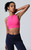 MiteigiYūki Cross Back Sports Brami Bra Top  Women’s Sexy Activewear Yoga Fitness Soft Fit Strappy Sport Running Gym Padded Sports Compression Fitness Workout Clothing Bras Plus Size Sportswear Tops for trend styled Woman in Rosé Red
