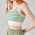 Seamless Padded Sports Brami Bra  Women’s Wire Free with Chest Pad Sportswear No Steel Ring Striped Fitness Running Yoga Quick-drying Breathable Underwear Activewear Tops for Plus Size Woman in Green Seamless Padded Sports Brami Bra  Women’s Wire Free with Chest Pad Sportswear No Steel Ring Striped Fitness Running Yoga Quick-drying Breathable Underwear Activewear Tops for Plus Size Woman in Green