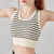 Seamless Padded Sports Brami Bra  Women’s Wire Free with Chest Pad Sportswear No Steel Ring Striped Fitness Running Yoga Quick-drying Breathable Underwear Activewear Tops for Plus Size Woman in Black Seamless Padded Sports Brami Bra  Women’s Wire Free with Chest Pad Sportswear No Steel Ring Striped Fitness Running Yoga Quick-drying Breathable Underwear Activewear Tops for Plus Size Woman in Black