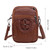 Vegan Leather Shoulder Bag  Women’s Small Vintage Crossbody Cash Purse Cell Phone Fashion Soft PU Handbag Purse Bags for Woman in Coffee Brown size chart