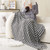 Chenille Throw Blanket  black and white thousand bird lattice Sofa cushion Cover Towel four seasons sofas beds outdooor Picknick blankets home decor