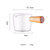 Sauce Condiment Dressing Pot  Multi-functional Glass Taste Dish Gravy Boat Mini Coffee Milk Cup Sauces Dishes With Wood Handle Vinegar Plate Dispenser Tableware Condiments Boats Dispensers Pots