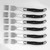 Stainless Steel Steak Knives And Forks  Set Of 6 Full Tang Laguiole Steel Cutlery Dinner Sets With Black ABS Handle Styled Flatware Tableware Stainless Steel Steak Knives And Forks  Set Of 6 Full Tang Laguiole Steel Cutlery Dinner Sets With Black ABS Handle Styled Flatware Tableware