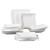 Porcelain Tableware Plate Set 12-Piece   White with 12 Soup Dinner Plates, Trendy Dinnerware Service for 12 Person Porcelain Tableware Plate Set 12-Piece   White with 12 Soup Dinner Plates, Trendy Dinnerware Service for 12 Person