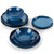 Starry Dinner Set 12/24/36-Piece   Vintage Look Ceramic Blue Stoneware Tableware Set with Dinner Plate, Dessert Plate, Bowl Trendy Dinnerware in Dark Blue Starry Dinner Set 12/24/36-Piece   Vintage Look Ceramic Blue Stoneware Tableware Set with Dinner Plate, Dessert Plate, Bowl Trendy Dinnerware in Dark Blue