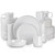 Ceramic Glaze Dinnerware Set   32 Piece White Stoneware Sesame with Dinner Plates, Dessert Plate, Soup Bowl, Mug Sets Ceramic Glaze Dinnerware Set   32 Piece White Stoneware Sesame with Dinner Plates, Dessert Plate, Soup Bowl, Mug Sets