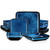 Kiln Glaze Dinner Set 16-Piece  Blue Square Kiln Change Glaze Tableware 16 Pieces Kitchen Dinnerware Ceramic Crockery Sets for 4 Person Kiln Glaze Dinner Set 16-Piece  Blue Square Kiln Change Glaze Tableware 16 Pieces Kitchen Dinnerware Ceramic Crockery Sets for 4 Person