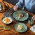 Kiln Change Glaze Dinner Set  16/32/48-Piece Starry Green Tableware with Dinner-, Dessert Plate, Bowl, Mug Dinnerware Sets Kiln Change Glaze Dinner Set  16/32/48-Piece Starry Green Tableware with Dinner-, Dessert Plate, Bowl, Mug Dinnerware Sets