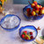 Irregular Glass Salad Bowl   Phnom Penh Fruit Food Storage Containers Soup Dessert Snack Food Mixing Bowls Serveware Kitchen Dining Glassware Tableware in Lake Blue
