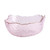 Irregular Glass Salad Bowl   Phnom Penh Fruit Food Storage Containers Soup Dessert Snack Food Mixing Bowls Serveware Kitchen Dining Glassware Tableware in Pink