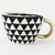 Triangle Hand-Painted Ceramic Coffee Mug