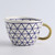 Geometric Triangle Hand-Painted Ceramic Coffee Mug