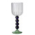 Beaded Goblet   Original Vertical Stripes Cup Wine Glass Unusual Shape Cocktail Goblets Heat-Resistant Glasses Wedding Glassware Stylish Bar Drinkware