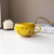 Ceramic Breakfast Mug  Cute Smile Face Coffee Creative Smiley Milk Cup with Handle Home Porcelain Personalized Paired Mugs Couple Gift Servare Bowls Cups in Yellow Happy Smile print Ceramic Breakfast Mug  Cute Smile Face Coffee Creative Smiley Milk Cup with Handle Home Porcelain Personalized Paired Mugs Couple Gift Servare Bowls Cups in Yellow Happy Smile print