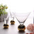 Creative Glass  Cocktail Glasses with Golden Ball Beautiful Juice Cups Transparent Champagne Goblet Glass Party Bar Drinkware Utensils Shot Glassware