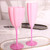 Retro Goblet Flower Cup  High-End Light Luxury Pastel Color Lead-Free Glass Wine Glasses Champagne Flute European Medieval Cocktail Cups Barware Goblets Flutes Glassware in Pink