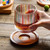 Tumbler with Rotating Coaster  Glass Whiskey Cup Tumblers Gyro Base Wood Revolving Coasters Old Fashion Decompression Cups Coffee Milk Cocktails Tea Wine Glasses Glassware Trendy Barware Tumbler with Rotating Coaster  Glass Whiskey Cup Tumblers Gyro Base Wood Revolving Coasters Old Fashion Decompression Cups Coffee Milk Cocktails Tea Wine Glasses Glassware Trendy Barware