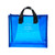 PVC Beach Bag    Large Capacity Outdoor Swimming Portable Clothes Shoes Storage Cosmetic Bags Transparent Handbag Baggage Fashion Handbags in Blue