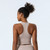 MiteigiYūki Brami Tank Top  Women’s Yoga Wear Activewear Summer High Elastic Sports Bras With Chest Pad Fitness Gym Sport Clothings Quickly Dry Plus Size Sportswear for Woman in Khaki beige back view MiteigiYūki Brami Tank Top  Women’s Yoga Wear Activewear Summer High Elastic Sports Bras With Chest Pad Fitness Gym Sport Clothings Quickly Dry Plus Size Sportswear for Woman in Khaki beige back view