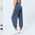 MiteigiYūki UPF50+ Joggers  Women’s Cool Feeling Sports Activewear Exercise Running Yoga Pilates Leggings Elastic Soft Summer Gym Fitness Jogging Harem Pants Plus Size Sweatpants Sportswear for Woman in Icelandic Blue