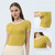 MiteigiYūki Sports Top  Women’s Crewneck Activewear T-Shirt Slim Color Contrast Shirt Breathable Fitness Short Sleeve Gym Sport Crop Top Soft Elastic T-Shirts Plus Size Tops for Woman in styled Dark lemon yellow MiteigiYūki Sports Top  Women’s Crewneck Activewear T-Shirt Slim Color Contrast Shirt Breathable Fitness Short Sleeve Gym Sport Crop Top Soft Elastic T-Shirts Plus Size Tops for Woman in styled Dark lemon yellow