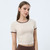 MiteigiYūki Sports Top  Women’s Crewneck Activewear T-Shirt Slim Color Contrast Shirt Breathable Fitness Short Sleeve Gym Sport Crop Top Soft Elastic T-Shirts Plus Size Tops for Woman in trendy milk apricot MiteigiYūki Sports Top  Women’s Crewneck Activewear T-Shirt Slim Color Contrast Shirt Breathable Fitness Short Sleeve Gym Sport Crop Top Soft Elastic T-Shirts Plus Size Tops for Woman in trendy milk apricot