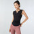 MiteigiYūki Yoga Top  Women’s Sleeveless Sport Activewear Running Vest Elastic Slim Sportwear V-Neck Pleated Gym Workout Tank Top Fitness Sport Tops for Plus Size Woman in trendy black MiteigiYūki Yoga Top  Women’s Sleeveless Sport Activewear Running Vest Elastic Slim Sportwear V-Neck Pleated Gym Workout Tank Top Fitness Sport Tops for Plus Size Woman in trendy black