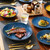 Textured Ceramic Dinnerware 12/24 Set    12/24 Piece Stoneware Chrys Combination Sets Service for 6/12 Person in trend styled Blue Textured Ceramic Dinnerware 12/24 Set    12/24 Piece Stoneware Chrys Combination Sets Service for 6/12 Person in trend styled Blue
