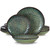 Textured Ceramic Dinnerware 12/24 Set    12/24 Piece Stoneware Chrys Combination Sets Service for 6/12 Person in Green Textured Ceramic Dinnerware 12/24 Set    12/24 Piece Stoneware Chrys Combination Sets Service for 6/12 Person in Green