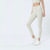 MiteigiYūki Lycra High-Rise Leggings  Women’s Yoga Activewear High Rise Waist One Size Fits All Super Elastic Sport Push Up Sports Pants Freely Cut Legs Gym Fitness Clothing Sportswear for Woman in trendy Sand Mist White