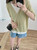 Double-hem Thin-knit Top  Women’s Good Quality Summer Half Sleeve V-Neck Sweater Contrast Color Loose Knitting Casual Tee Shirt Double hem Tops Sweaters for Woman in green Double-hem Thin-knit Top  Women’s Good Quality Summer Half Sleeve V-Neck Sweater Contrast Color Loose Knitting Casual Tee Shirt Double hem Tops Sweaters for Woman in green