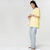Oversized Boyfriend T-Shirt   Genderful Unisex Anywear Women’s Mens Summer 100% Cotton Round Neck Loose Casual Basic Embroidery Tee Boatneck Embroidered Letter C Tops Large Plus Size T-Shirts Tees for Woman Man in trendy styled Yellow