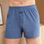 Cotton Linen Boxer Shorts   Men’s Rich Elasticated Pack Home Boxers Pajamas Loose Thin Breathable Loungewear Sleepwear Underpants Gym Shorts Panties Plus Size Underwear for Man in blue