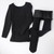 Thermal Underwear Set   Girls Winter Fleece Thick Leggings Dance Costume Girl Long Johns Children 10 12 Y Kids Toddler Clothes in black